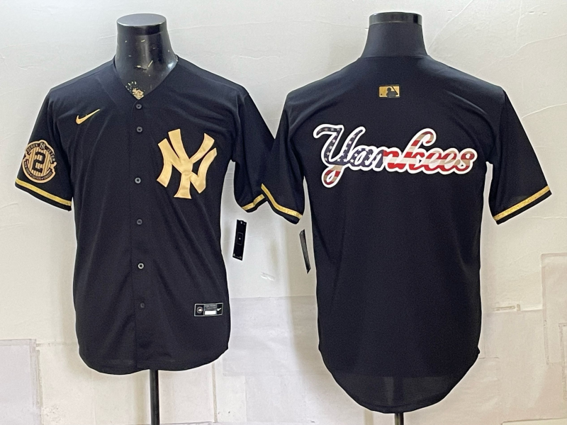 Men 2026 New York Yankees blank black Nike MLB Jersey 08040015->new york yankees->MLB Jersey